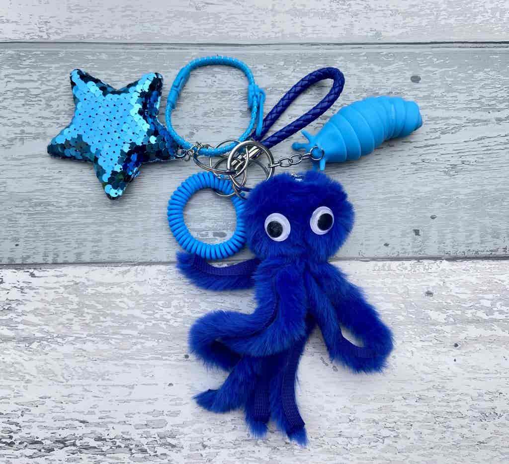 Blue Keyring Fidgety Fingerz